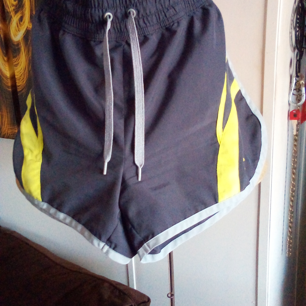 Fila Gray and Yellow Athletic Shorts